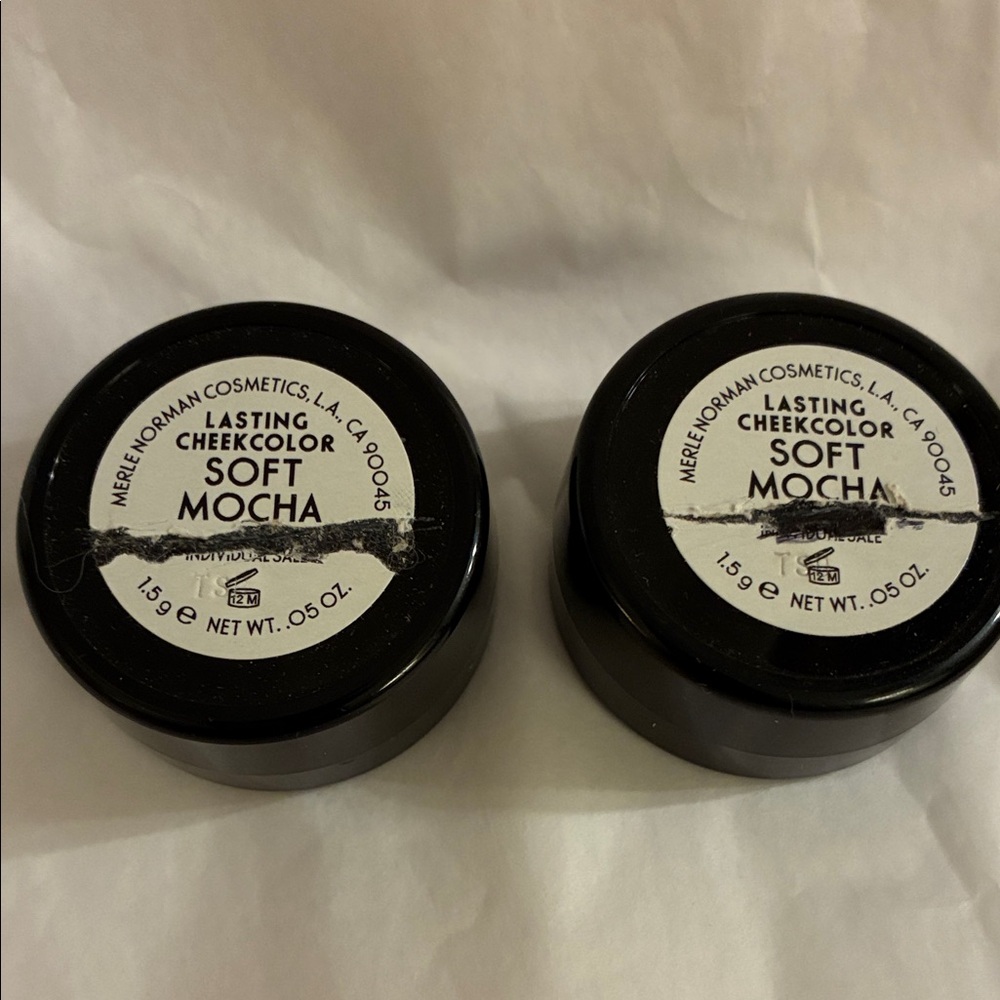 Merle Norman Lasting Cheek Color Soft Mocha Trial Size lot of 2 - Picture 2 of 3